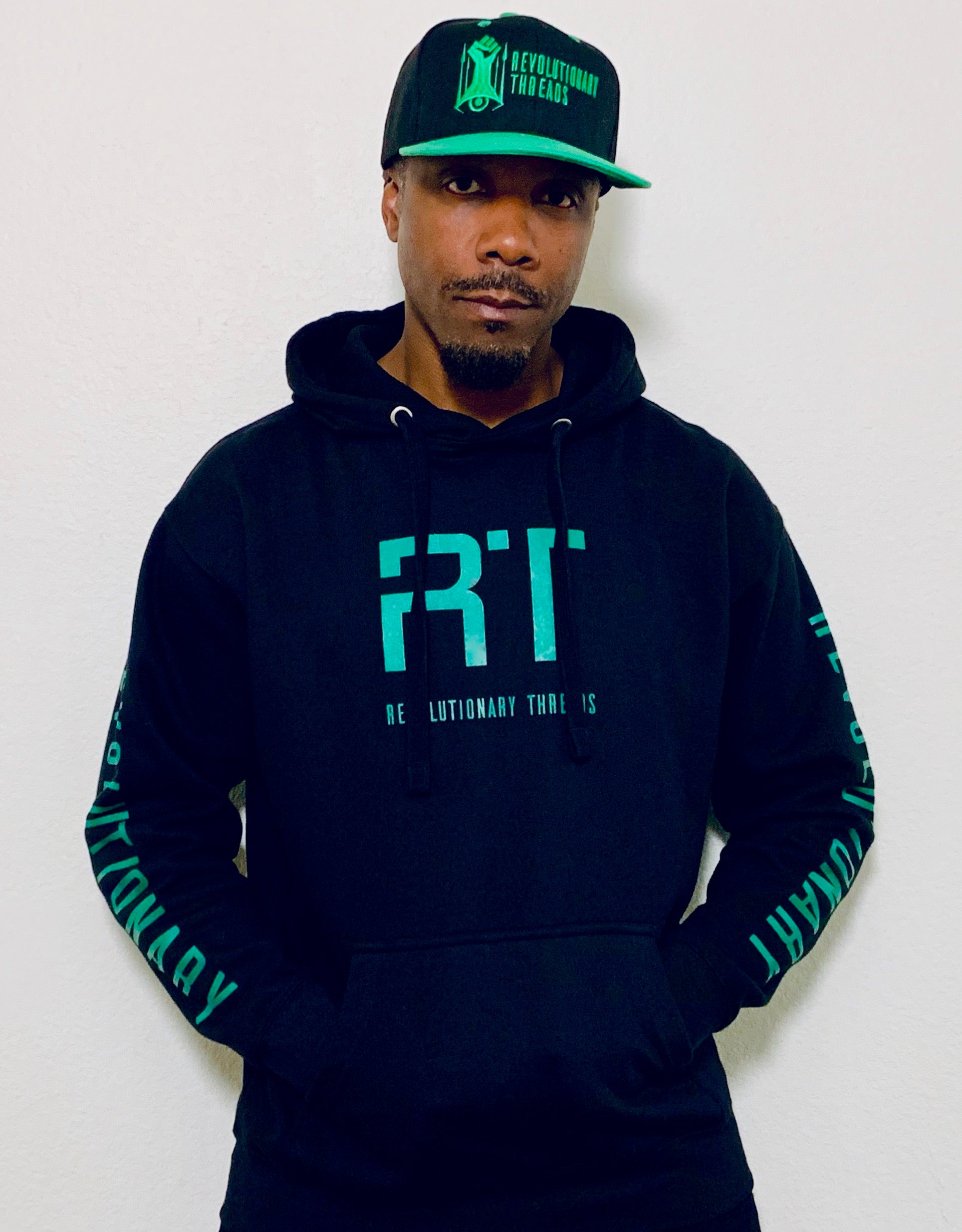 Revolutionary RT Black & Green Pullover Hoodie