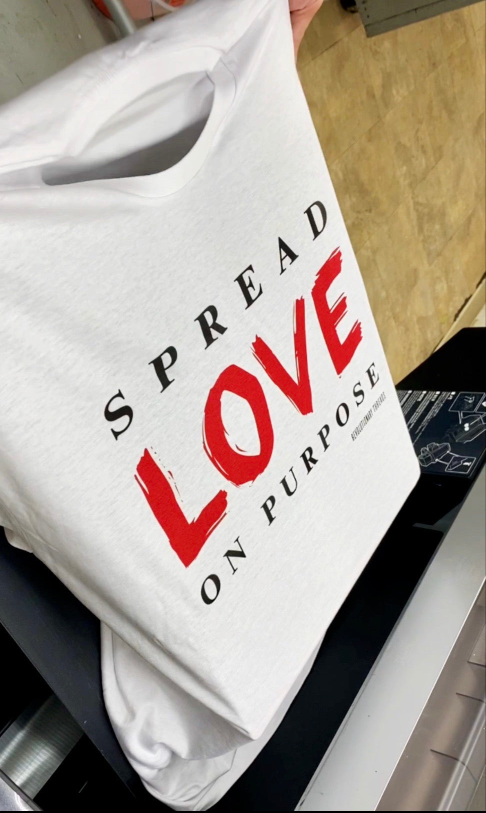 Spread Love On Purpose Tee. Inspired by my amazing uncle Gary Pearson aka GP3 THE GREAT! 