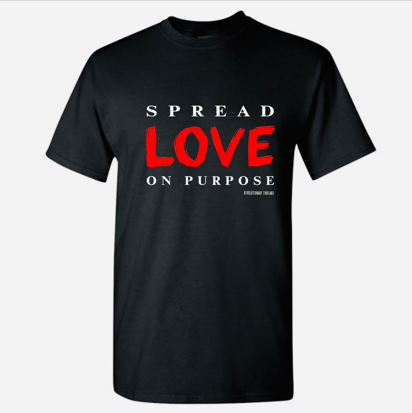 Spread Love On Purpose mens classic Black Tee