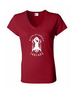 Revolutionary Women's Classic V-Neck Fist