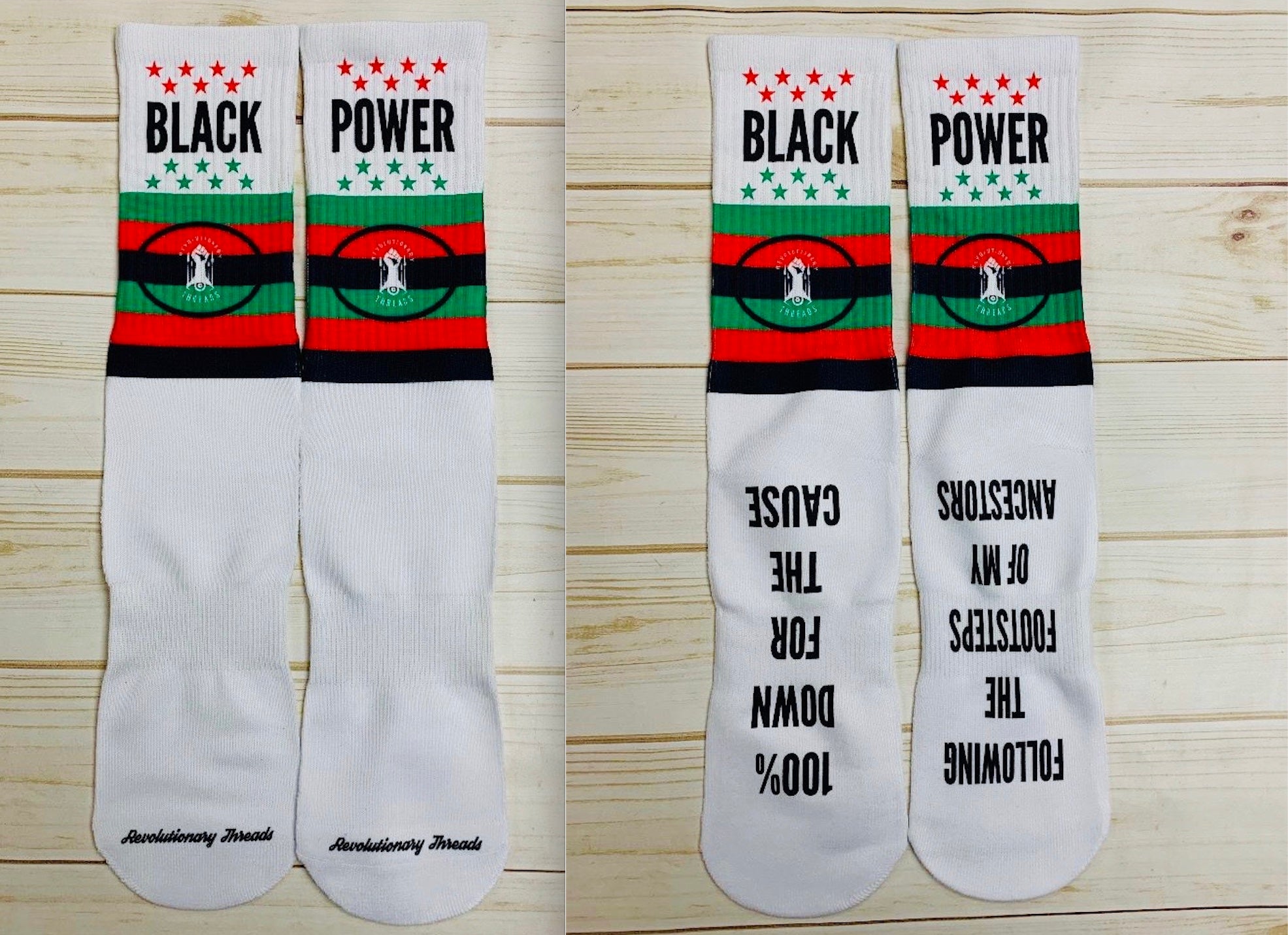 Revolutionary Threads Classic Black Power Socks