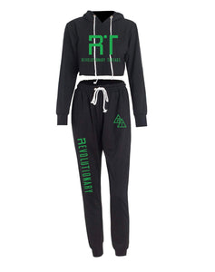 Revolutionary Threads Classic Women Crop top Sweat suit