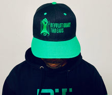 Load image into Gallery viewer, Revolutionary Green and Black Snapback.